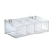 Azar Displays Clear Plastic Adjustable Divider Bin for Pegboard or Slatwall. Acrylic Storage Open Container 556116-1PK-W3D - alternate 1